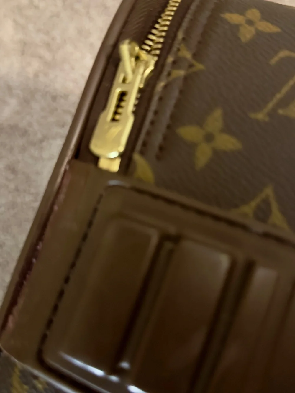 Louis Vuitton Monogram Canvas Carry-On with Tan Leather Trim